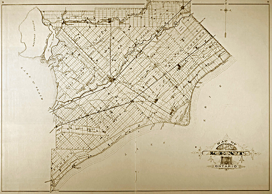 map of Chatham township 1840s